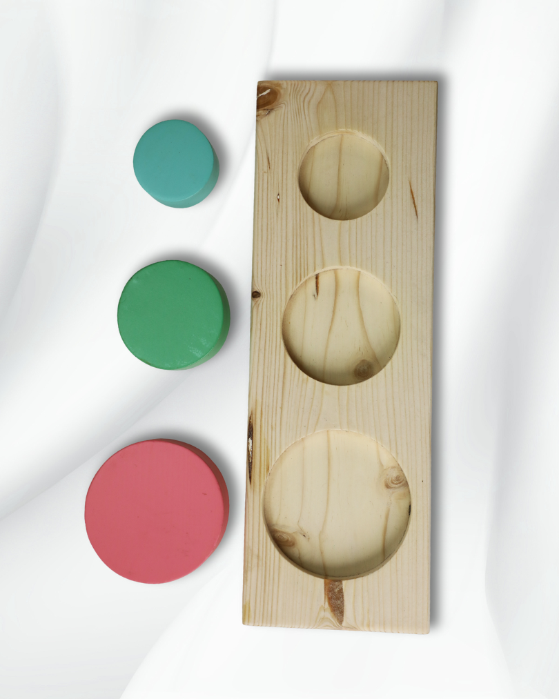 SouLilly Circle Seriation Puzzle for Toddlers (18+ Months)