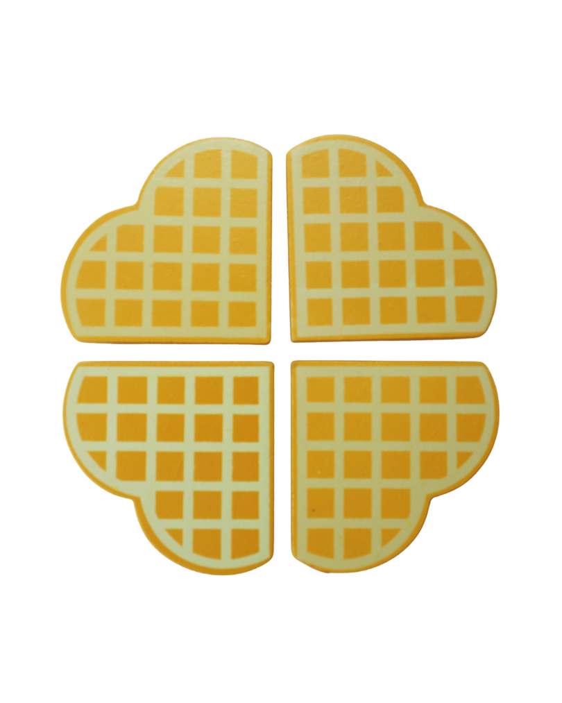 SouLilly Wooden Waffle Maker Pretend Play Set (3+ Years)